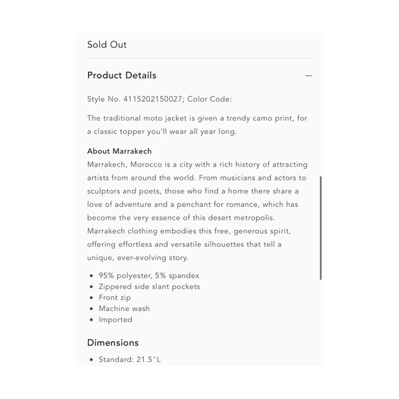 Marrakech Camo Moto Jacket - Picture 14 of 14